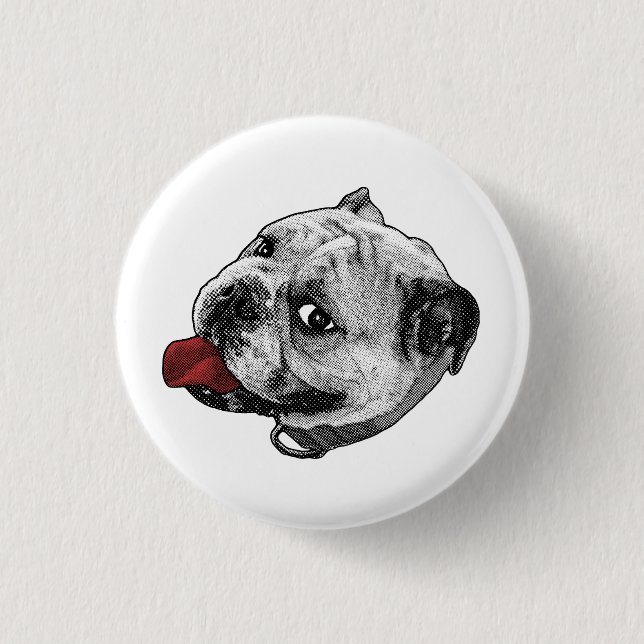 Rond 2,50 Cm Badge Point Rouge (Devant)