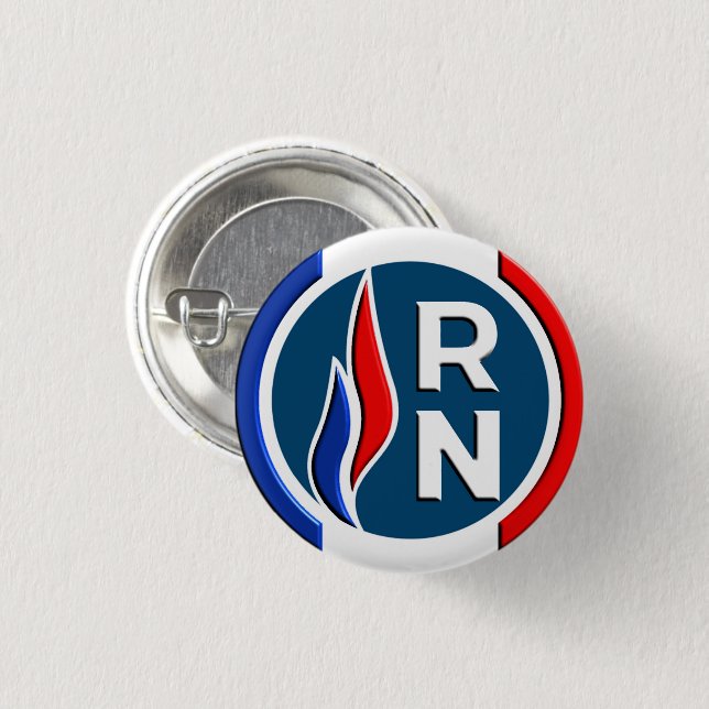 Rond 2,50 Cm Badge RN 3D (Devant & derrière)