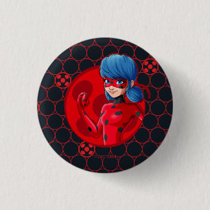 Rond 2,50 Cm Badge rouge Ladybug