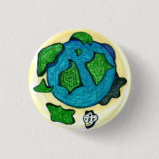 Rond 2,50 Cm Badge Terre Ascendante / Épinglette par Inspiring 