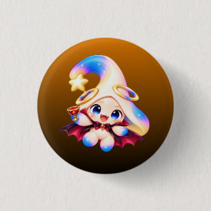 Rond 2,50 Cm Badge Zessi Vampire - Collection Halloween