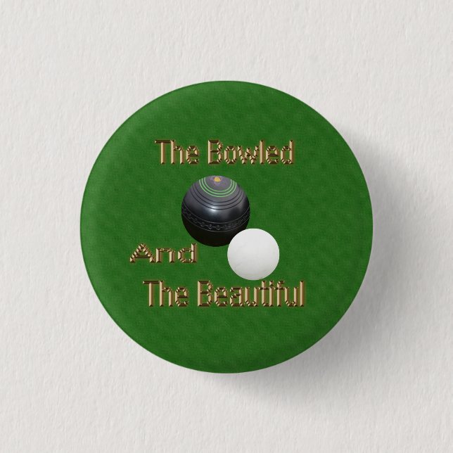 Rond 2,50 Cm Beaux Bowls De Pelouse, Badge (Devant)
