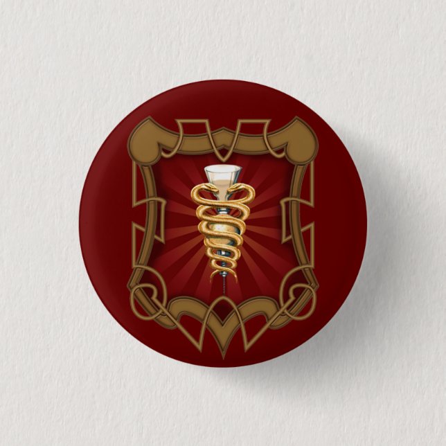 Rond 2,50 Cm Bon docteur Badge Button (Devant)