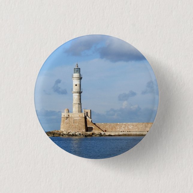Rond 2,50 Cm Bouton du phare / Badge (Devant)