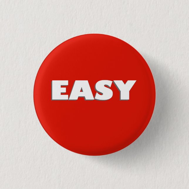 Rond 2,50 Cm Bouton Facile Funny Pinback Badge (Devant)