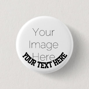 Rond 2,50 Cm Bouton photo personnalisé - Badge avec texte perso