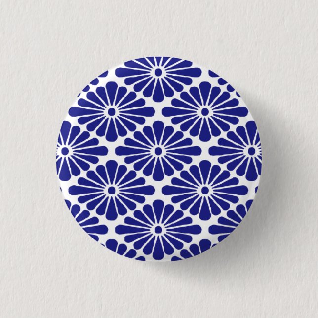 Rond 2,50 Cm chrysanthemum petals badge (Devant)