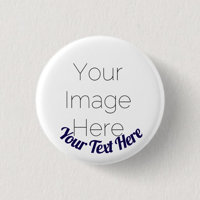 Rond 2,50 Cm Custom Photo Button Pin – Personalized text Badge (Devant)