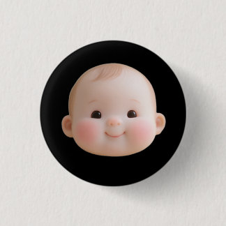 Rond 2,50 Cm Cute Smiling Baby Face Round Button Badge 