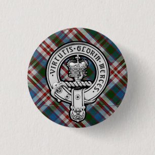 Rond 2,50 Cm Donnachaidh (Robertson) Dress tartan Crest Badge