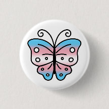 Épingle de badge papillon de fierté transgenre