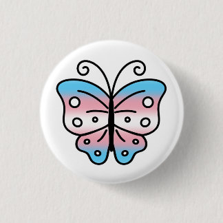 Rond 2,50 Cm Épingle de badge papillon de fierté transgenre