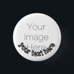 Rond 2,50 Cm Épingle de bouton photo personnalisée - Badge de t<br><div class="desc">Simple Photo personnalisée badge d'épingle de bouton personnalisé Téléchargez une photo, tapez du texte et créez facilement votre propre badge de bouton personnalisé. Concevez votre propre broche de bouton personnalisée en quelques minutes ! Il vous suffit de télécharger votre photo, de taper votre texte et de créer un badge unique...</div>