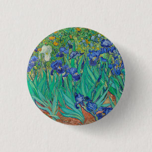 Rond 2,50 Cm "IRISES 1889" PAR VINCENT Van Gogh BADGE