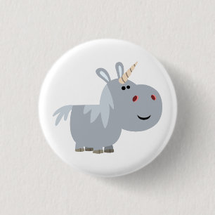 Rond 2,50 Cm Joli Badge à Bouton Licorne de Dessin Animé Impéné