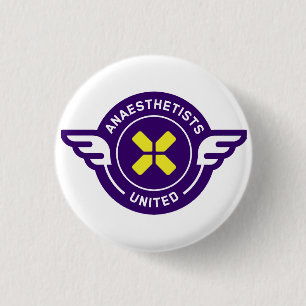 Rond 2,50 Cm Les anesthésistes unissent le badge