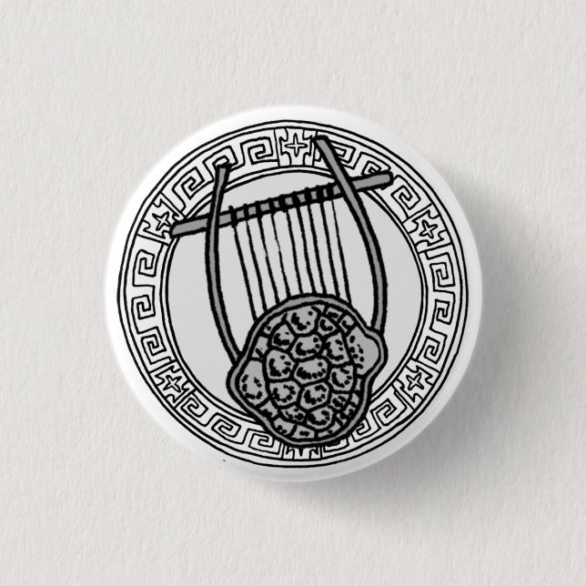 Rond 2,50 Cm Les Olympiens ! Symbole Apollo / Apollo badge (Devant)