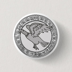 Rond 2,50 Cm Les Olympiens ! Symbole Zeus / Jupiter badge