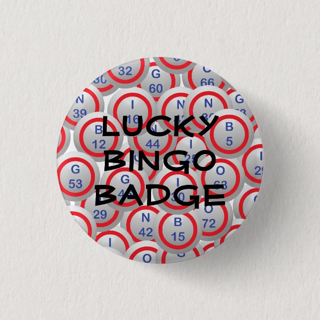 Rond 2,50 Cm Lucky Bingo Badge (Devant)