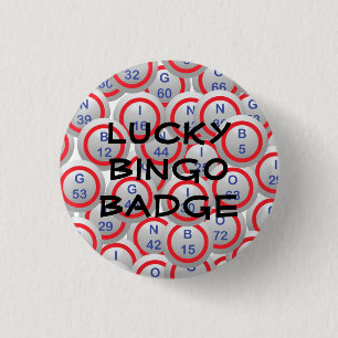 Rond 2,50 Cm Lucky Bingo Badge