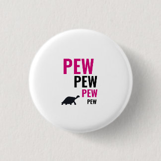 Rond 2,50 Cm Pew Pew Tortoise Badge