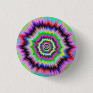Rond 2,50 Cm POW ! Badge