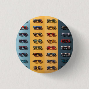 Rond 2,50 Cm Un badge de lunettes de soleil, épingle, bouton, b