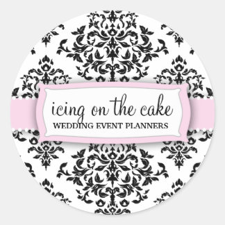 Rond 311 Glacage sur le Sticker rose sucré du gâteau