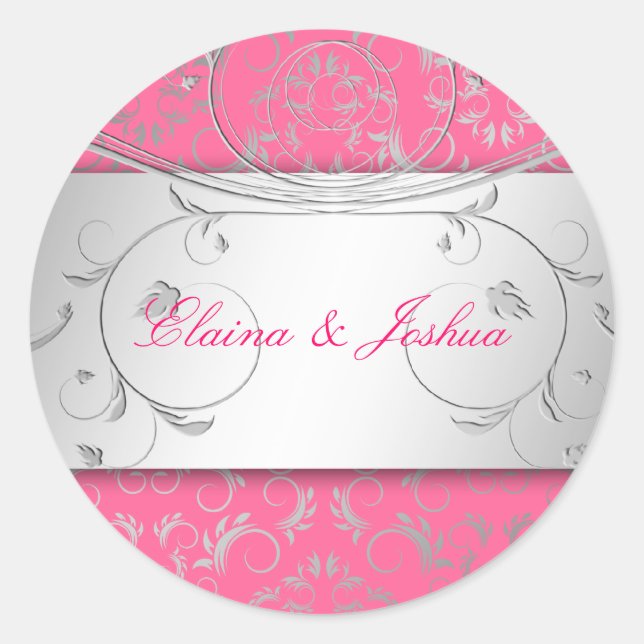 Rond 311-Silver Divine | Sticker rose lusical (Devant)