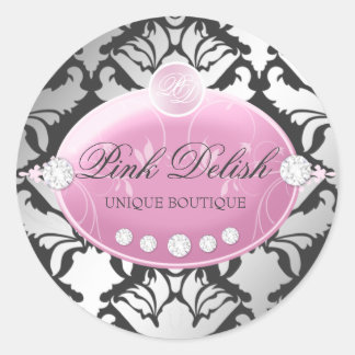 Rond 311 Sticker au charbon de bois de finition rose