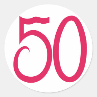 Rond 50 Sticker