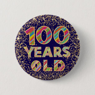 Rond 5 Cm 100 ans 100e anniversaire fantaisie badge