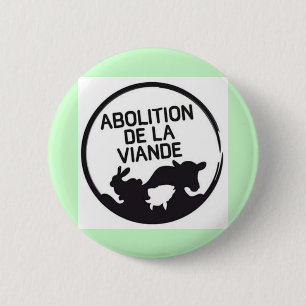 Rond 5 Cm abolition de la viande BADGE !