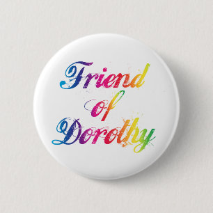 Rond 5 Cm Ami De Dorothy Rainbow Pin Badge