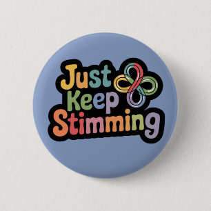 Rond 5 Cm Autisme badge Stim on stimming neuro