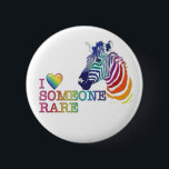 Rond 5 Cm Badge 2,25" - J'Aime Quelqu'Un Rare<br><div class="desc">montrer son soutien à quelqu'un que vous aimez qui a une maladie rare</div>