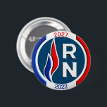 Rond 5 Cm Badge 57 mm, RN 2022 2027 3D<br><div class="desc">Si le peuple vote,  le peuple gagne !</div>