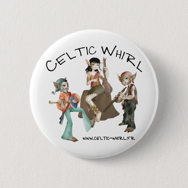 Rond 5 Cm Badge Celtic Whirl (Devant)