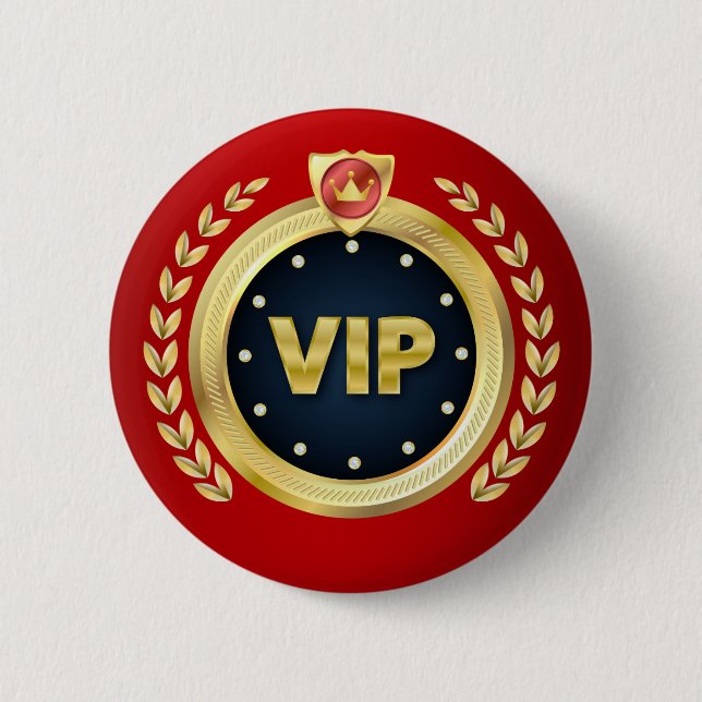 Rond 5 Cm Badge d'accès VIP élégant (Devant)