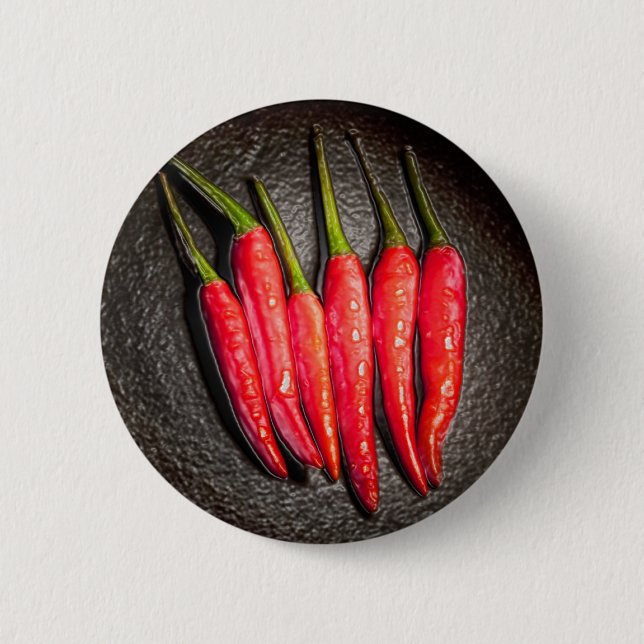Rond 5 Cm Badge de boutons Red Chili Peppers (Devant)