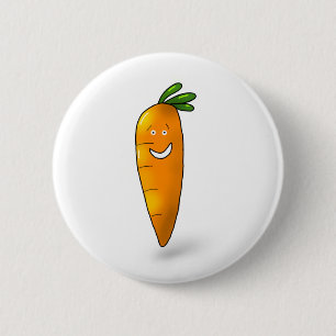 Rond 5 Cm badge de carotte amusant