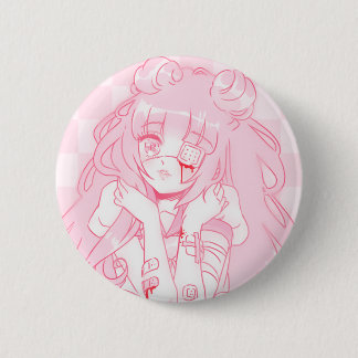 Rond 5 Cm Badge de fille Menhera