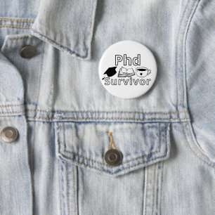 Rond 5 Cm Badge de fin d'études amusant pour un doctorat – C