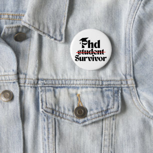 Rond 5 Cm Badge de fin d'études amusant pour un doctorat – C