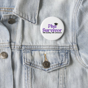 Rond 5 Cm Badge de fin d'études de doctorat amusant – Concep