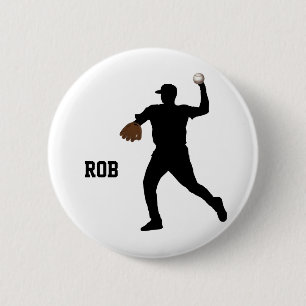 Rond 5 Cm badge de joueur de baseball