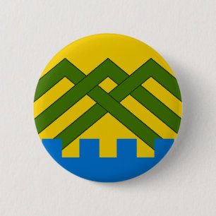 Rond 5 Cm Badge de la population du canton de Wyldewode