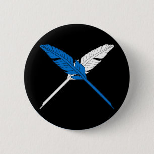 Rond 5 Cm Badge de la population du Collège de Sainte Moniqu