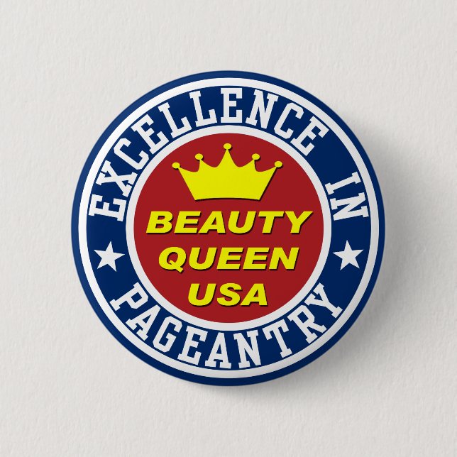 Rond 5 Cm Badge de la reine de beauté (Devant)