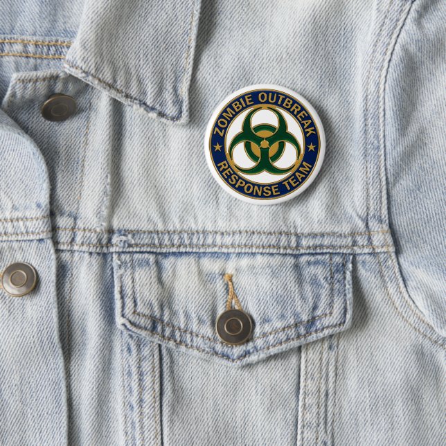 Rond 5 Cm Badge de l'équipe d'intervention en cas d'éclosion (En situation)